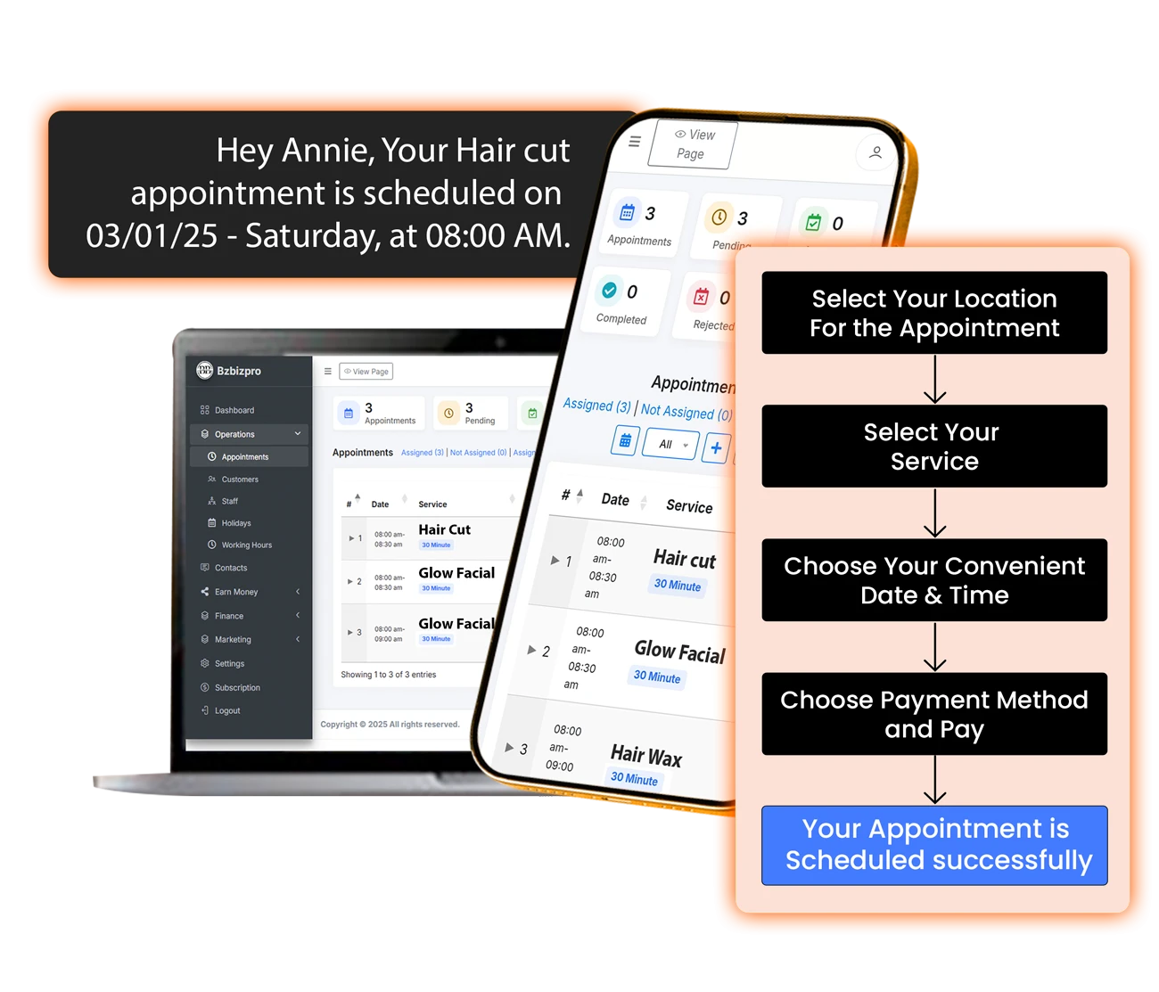 Hair salon software - appointment management system