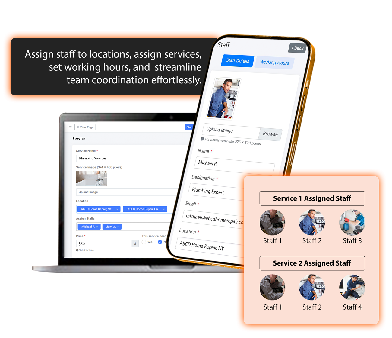 Home Repair Employee/Staff Management