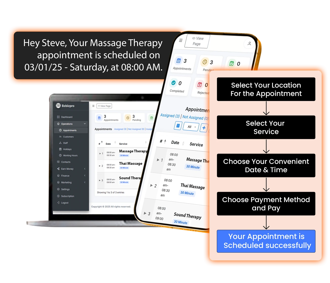 Massage Therapy Appointment Management
