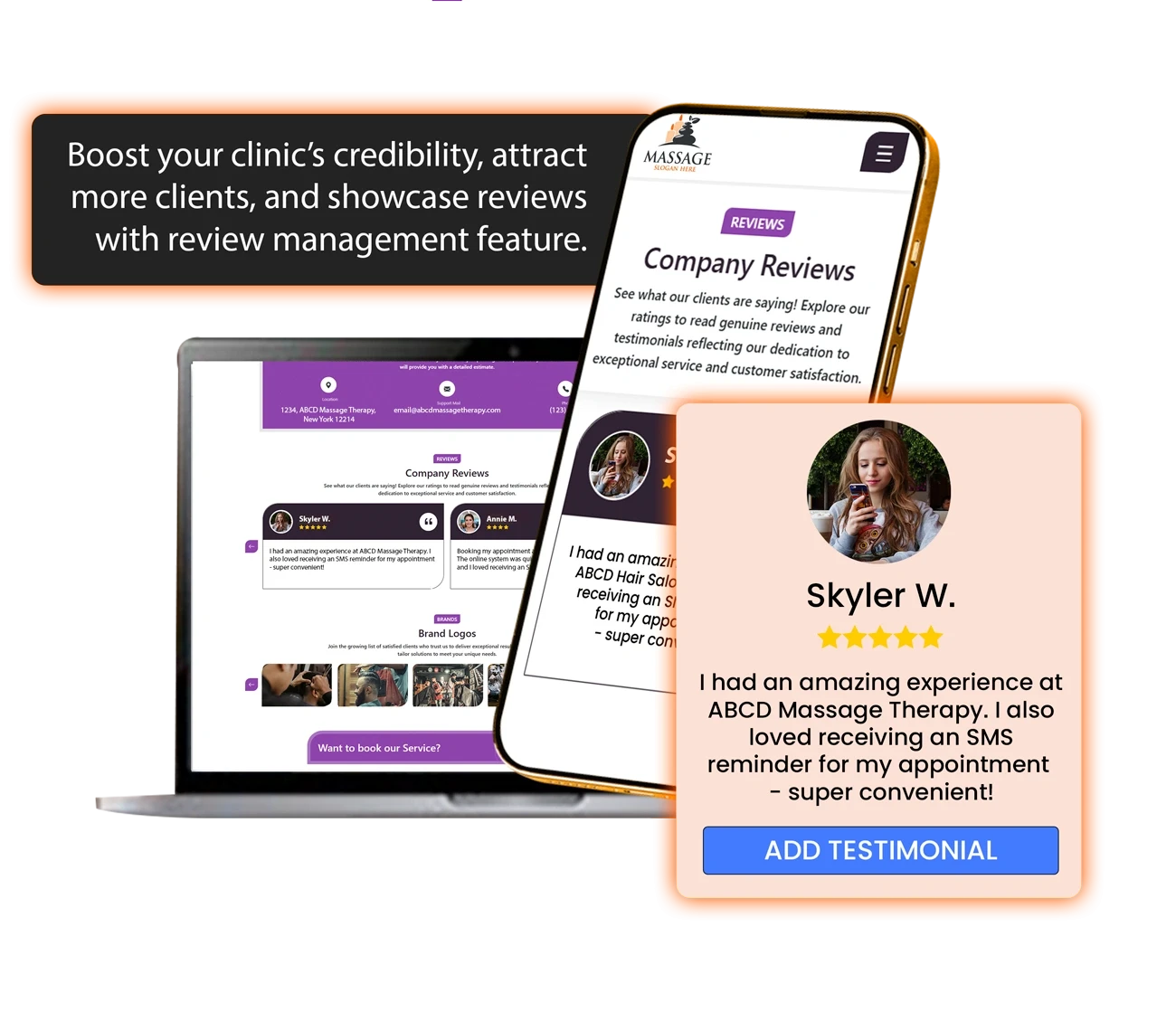 massage therapy software - review management