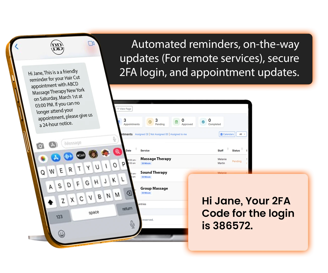 massage therapy software - sms management