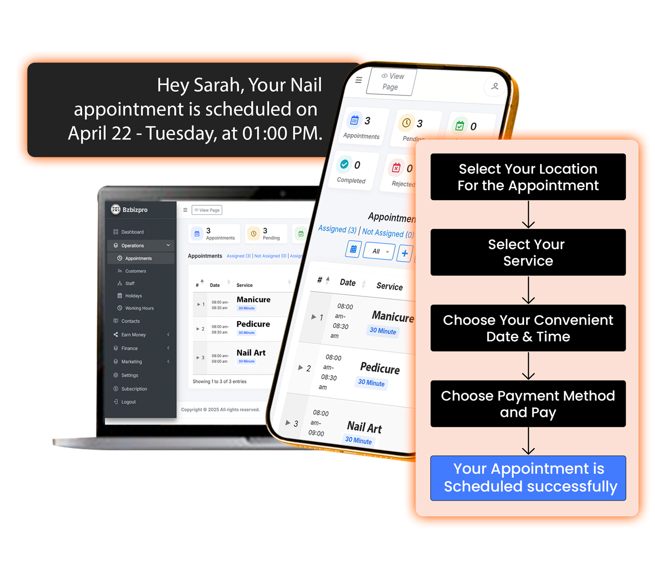 Nail Salon Booking App for Clients & Technicians