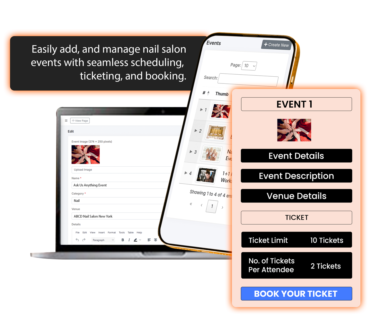 Nail Salon Event Management
