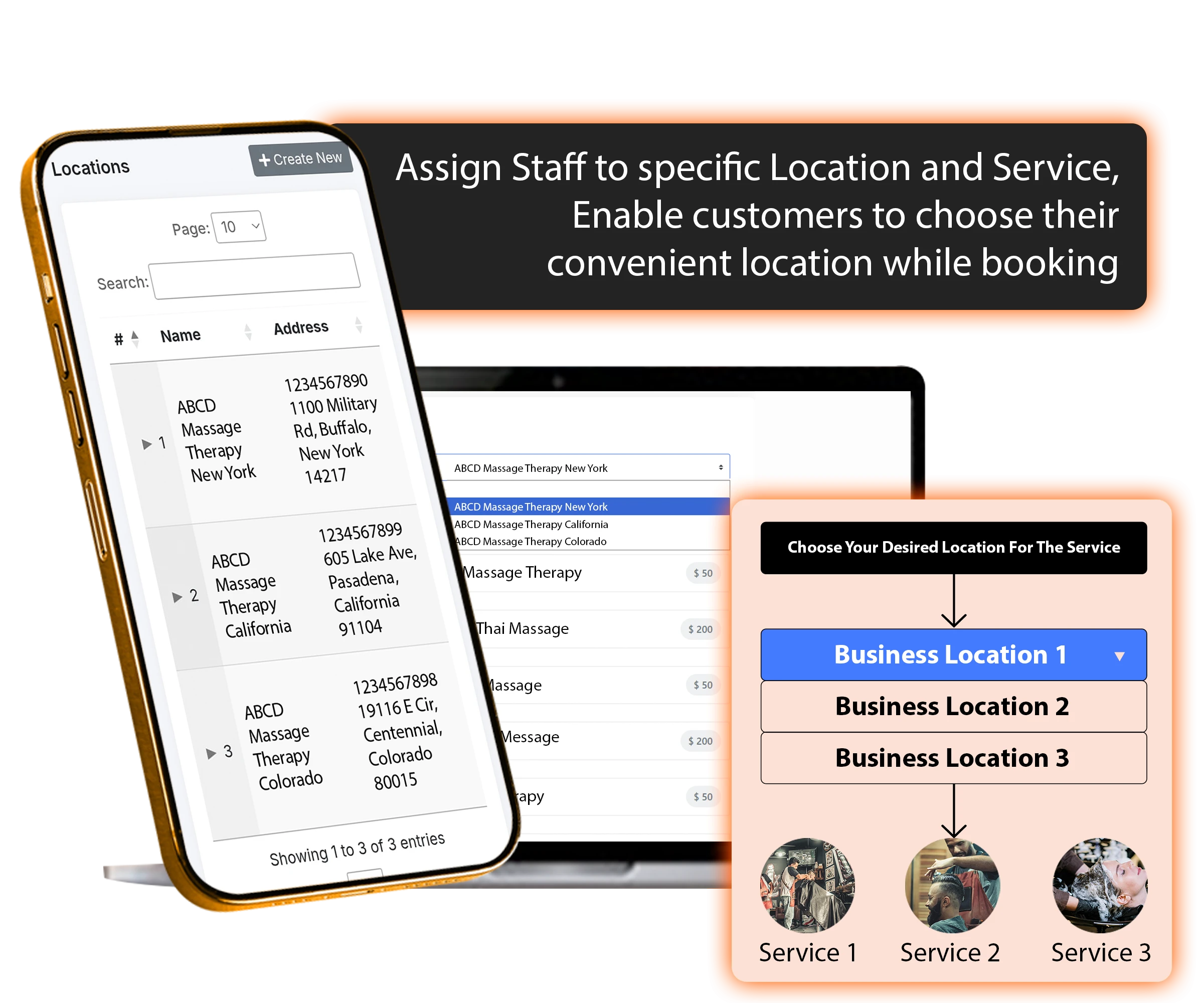 spa software - multi location managment